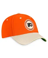 Men's Fanatics Orange, Khaki Philadelphia Flyers True Classics Retro Flex Hat