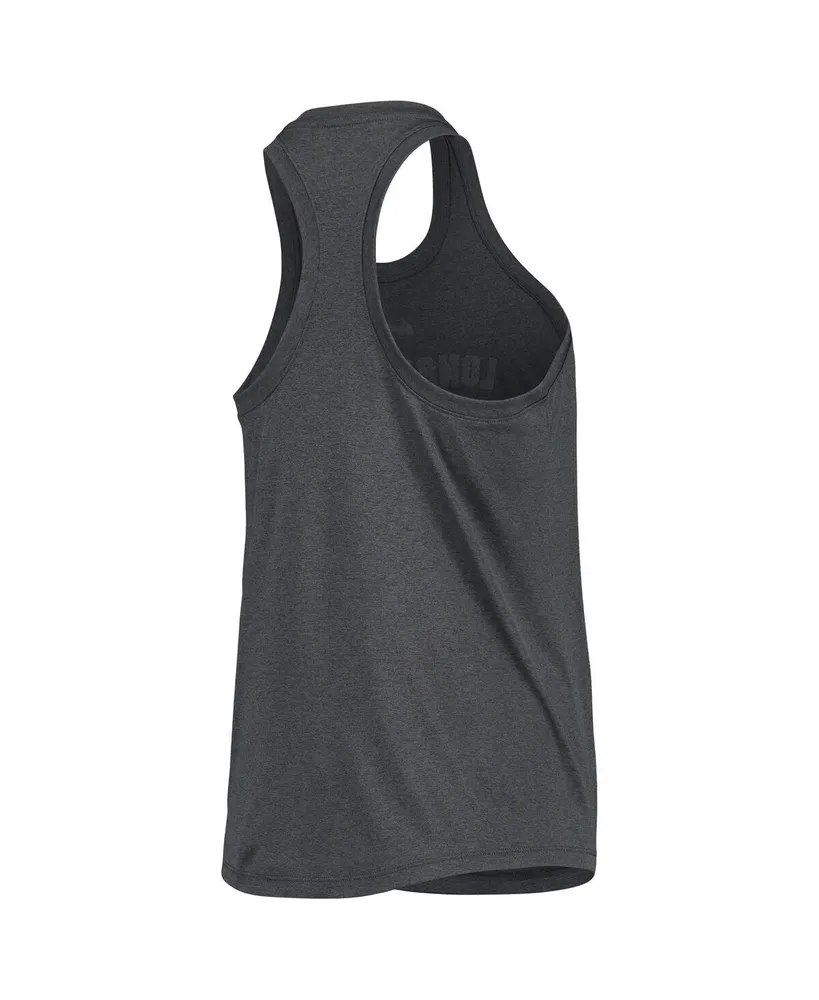 Women's Nike Anthracite Texas Longhorns Arch and Logo Classic Performance Tank Top