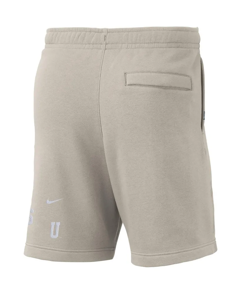 Men's Nike Cream Michigan State Spartans Fleece Shorts