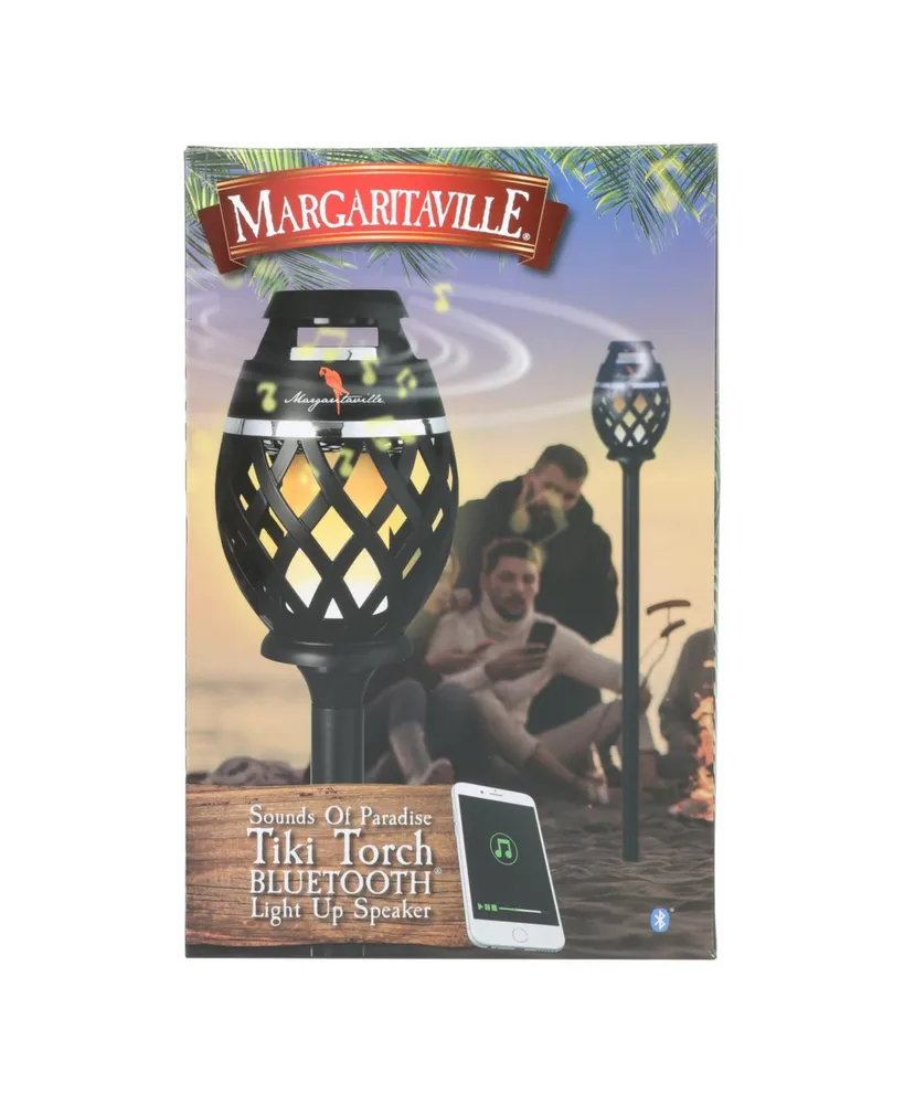 Margaritaville Sounds of Paradise Tiki Torch Bluetooth Light-Up Speaker 2 Pack