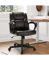Executive Leather Office Chair Adjustable Computer Desk Chair