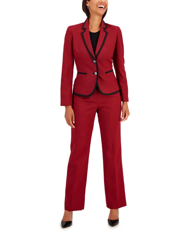 Lucky Red Slim Fit Women Pantsuits Jacket Women Long Sleeve Suit Women  Elegant Tailored Collar Jacket Suits Female Ladies