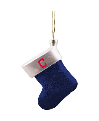 Cleveland Guardians Stocking Blown Glass Ornament