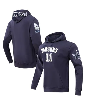 Men's Pro Standard Micah Parsons Navy Dallas Cowboys Player Name and Number Pullover Hoodie