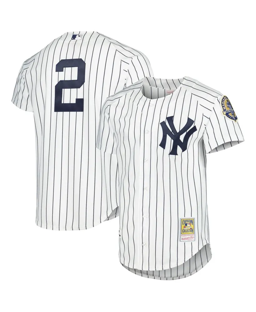 Youth New York Yankees Derek Jeter Mitchell & Ness White Sublimated Player  T-Shirt