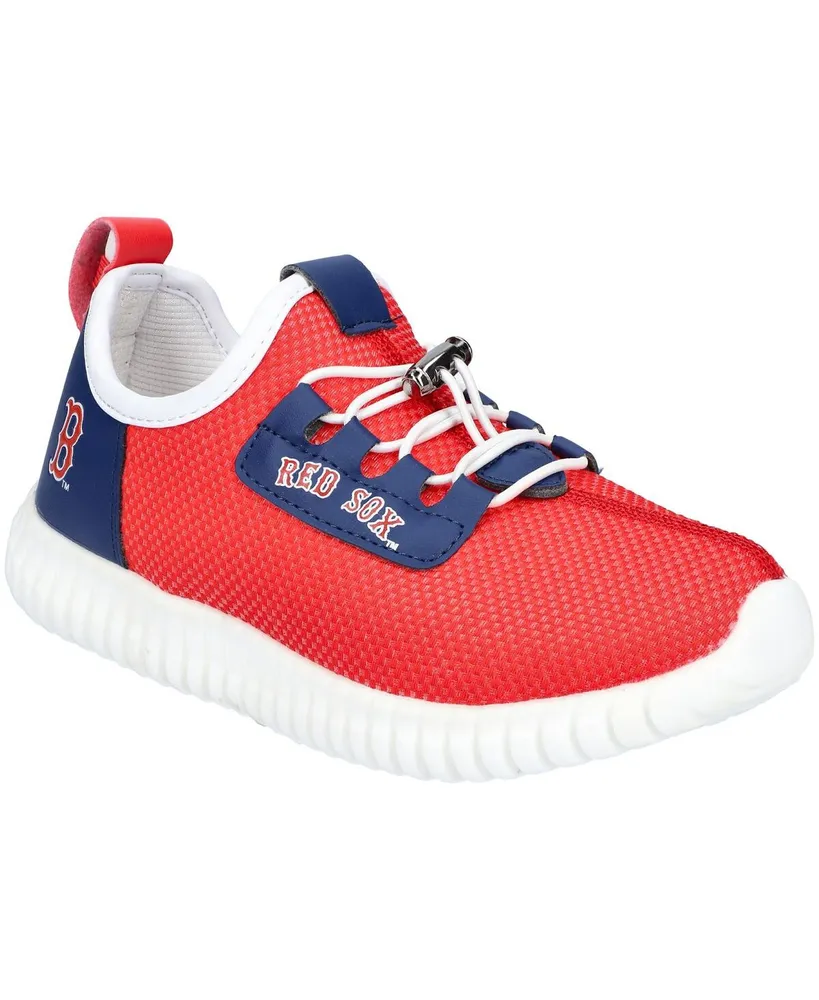 Youth Boys and Girls Boston Red Sox Low Top Light-Up Shoes