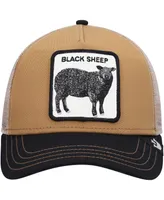 Men's Khaki, Black Goorin Bros. Black Sheep Trucker Snapback Hat