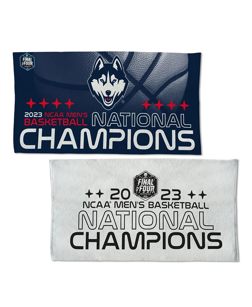 Wincraft UConn Huskies 2023 Ncaa Men's Basketball National Champions 22'' x 42'' Two-Sided On Court Locker Room Towel