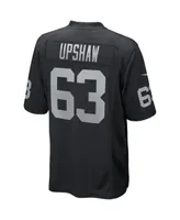 Men's Nike Gene Upshaw Black Las Vegas Raiders Game Retired Player Jersey