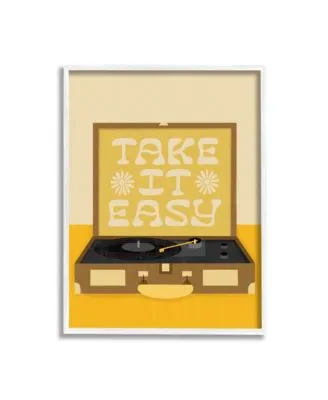 Stupell Industries Take It Easy Record Player Art Collection