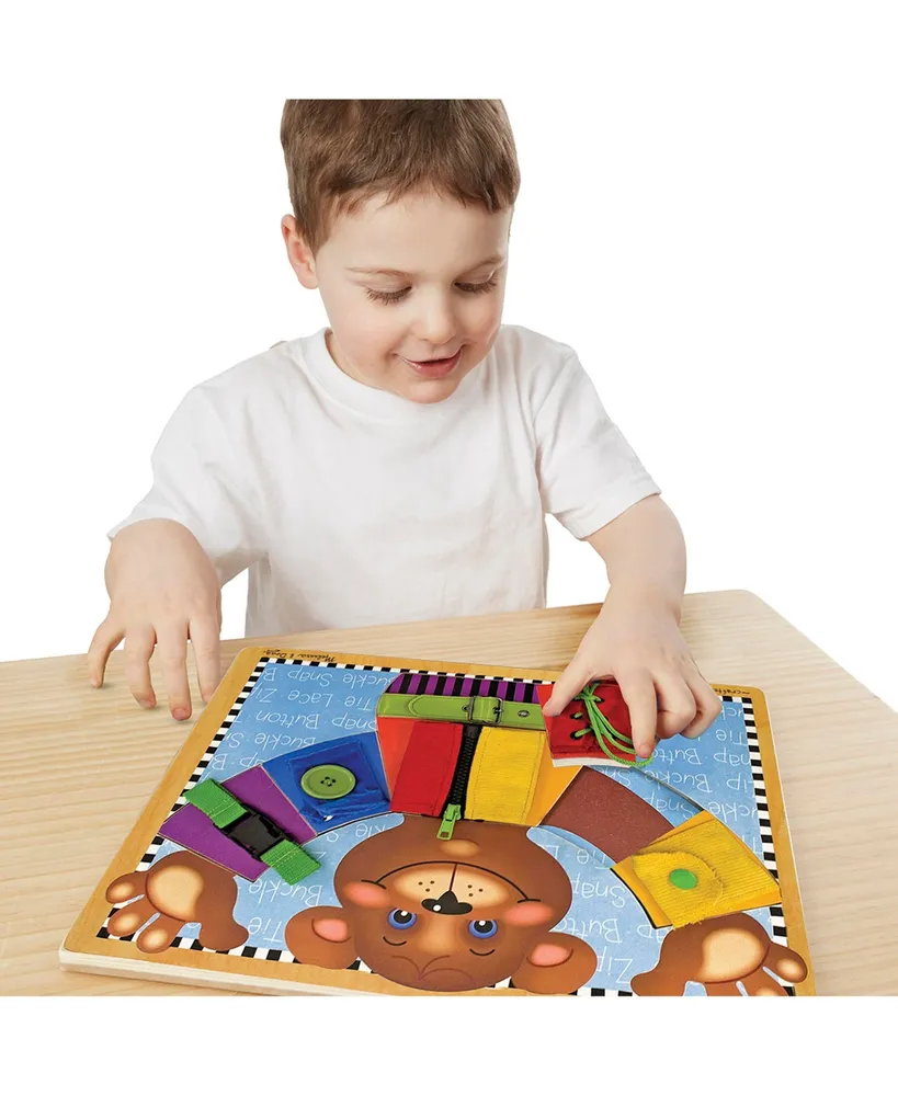 Melissa & Doug Basic Skills Puzzle Board - Wooden Educational Toy