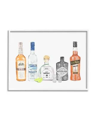 Stupell Industries Mixed Bar Liquor Bottles Art Collection