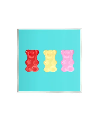 Stupell Industries Cute Gummy Bear Candies Wall Plaque Art, 12" x 12" - Multi