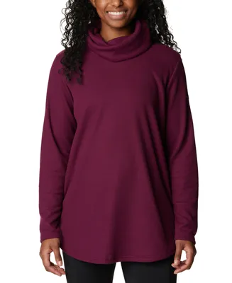 Columbia Women's Holly Hideaway Waffle Cowl-Neck Pullover Top
