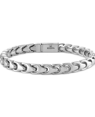 Bulova Men's Link Bracelet in Stainless Steel
