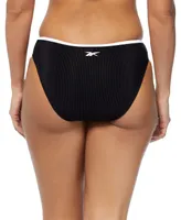 Reebok Women's Contrast-Trim Hipster Bikini Bottoms