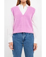 English Factory Women's Knit Sweater Vest