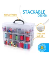 Jtj Sourcing Bins & Things Stackable Storage Container - Clear - Sewing Box & Craft Storage / Craft Organizers and Storage