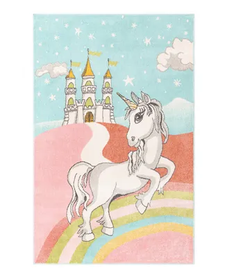 Bayshore Home Campy Kids Jolly Unicorn 5'3" x 8' Area Rug