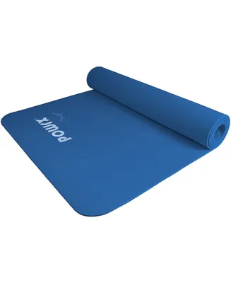 Powrx Yoga Mat Tpe with Bag | Exercise mat for workout | Non-slip large yoga mat for women, 68" x 24