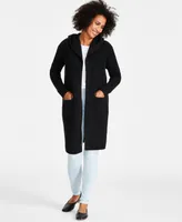 Style & Co Women's Hooded Open-Front Duster Cardigan, Created for Macy's