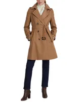 Lauren Ralph Lauren Women's Belted Water-Resistant Trench Coat