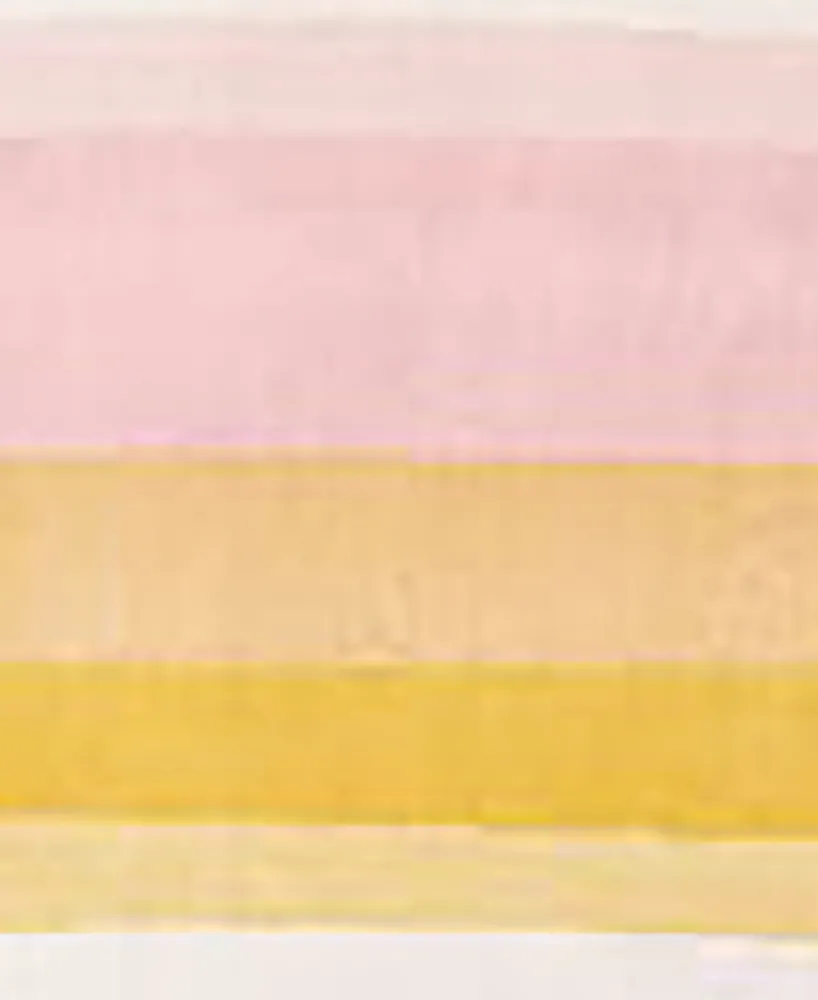 Bayshore Home Campy Kids Pastel Abstract Rainbow 5'3" x 8' Area Rug