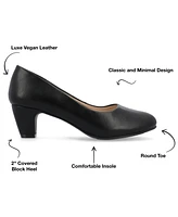 Journee Collection Women's Luu Round Toe Pumps