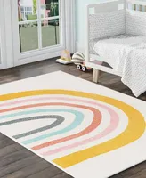 Bayshore Home Campy Kids Rainbow 5'3" x 8' Area Rug