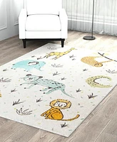 Bayshore Home Campy Kids Animals 5'3" x 8' Area Rug