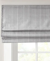 Madison Park Basketweave Blackout Cordless Roman Shade, Single Panel for Bedroom, Thermal Insulated Window Blind Treatment for Living Room, Width 27 l
