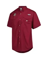 Men's Columbia Garnet Florida State Seminoles Bonehead Button-Up Shirt