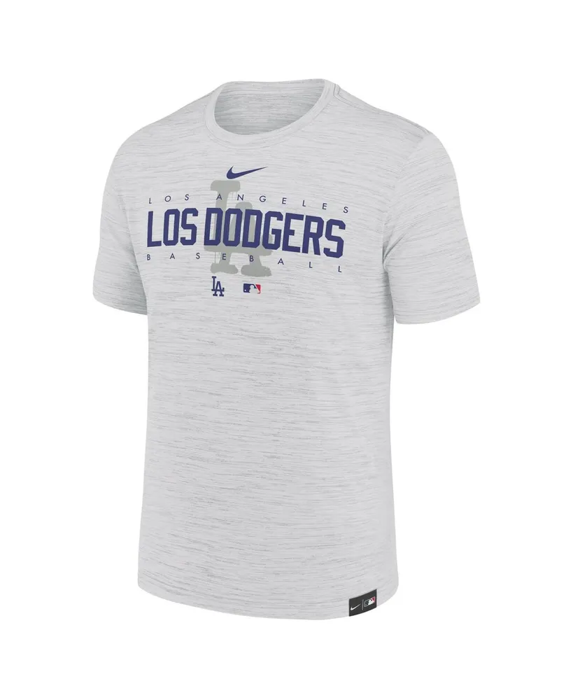 Men's Nike Gray Los Angeles Dodgers City Connect Velocity Practice Performance T-shirt