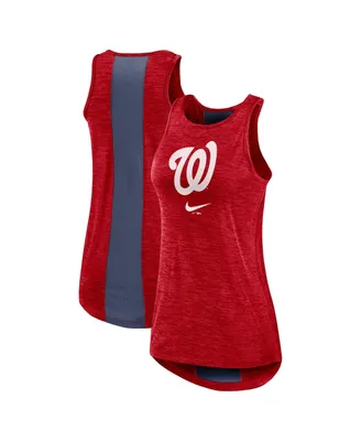 Women's Nike Red Washington Nationals Right Mix High Neck Tank Top