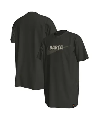 Big Boys and Girls Nike Olive Barcelona Swoosh T-shirt