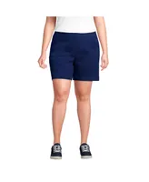 Lands' End Plus Pull On 7" Chino Shorts