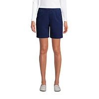 Lands' End Petite Pull On 7" Chino Shorts