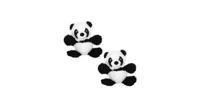 Mighty Microfiber Ball Panda, 2-Pack Dog Toys