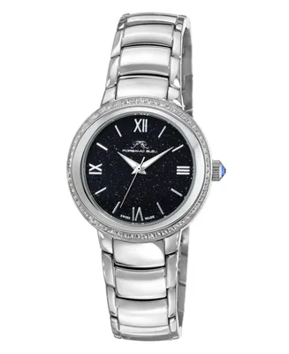 Porsamo Bleu Women's Luna Stainless Steel Bracelet Watch 1181GLUS