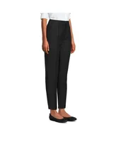 Lands' End Women's High Rise Bi Stretch Pintuck Pencil Ankle Pants