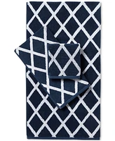 Lauren Ralph Sanders Diamond Cotton Hand Towel, 16" x 30"