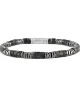 Bulova Men's Marine Star Beaded Bracelet in Sterling Silver