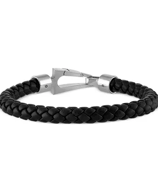 Bulova Men's Marine Star Braided Leather Bracelet