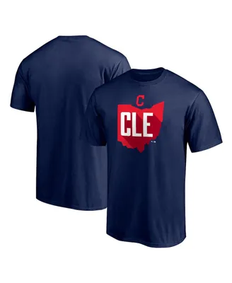 Men's Fanatics Navy Cleveland Indians Hometown Cle T-shirt