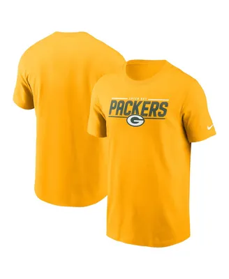 Men's Nike Gold Green Bay Packers Muscle T-shirt