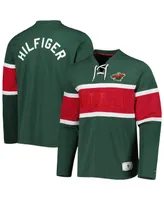 Men's Tommy Hilfiger Green Minnesota Wild Walter Lace-Up Long Sleeve Top