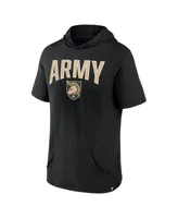 Men's Fanatics Black Army Knights Outline Lower Arch Hoodie T-shirt