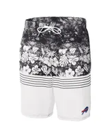 Men's G-iii Sports by Carl Banks Black, White Buffalo Bills Ocean Tide Swim Trunks