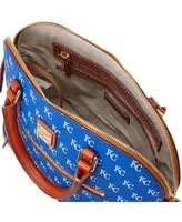 Women's Dooney & Bourke Kansas City Royals Signature Domed Zip Satchel Purse