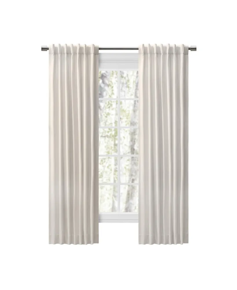 Ricardo Chevron 80C/20P Sustainable Unlined Rod Pocket w/Back Tabs Curtain Panel 48"W x 96"L